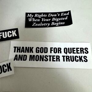 LGBTQ+ Queer Political Stickers Set (6)